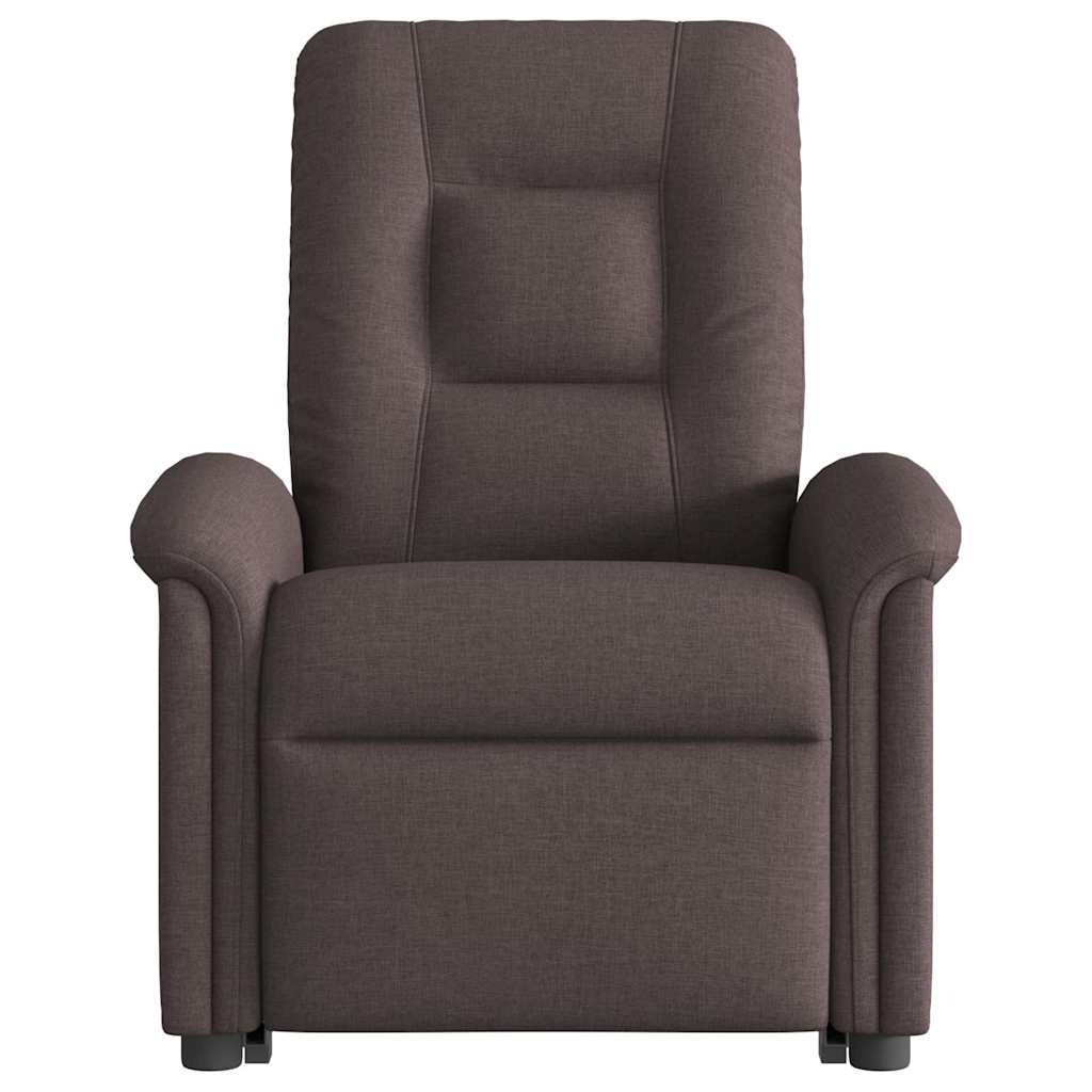 Fauteuil inclinable marron foncé tissu