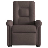 Fauteuil inclinable marron foncé tissu