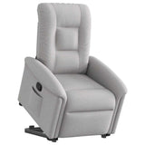 Fauteuil inclinable gris nuage tissu