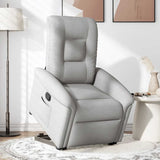 Fauteuil inclinable gris nuage tissu