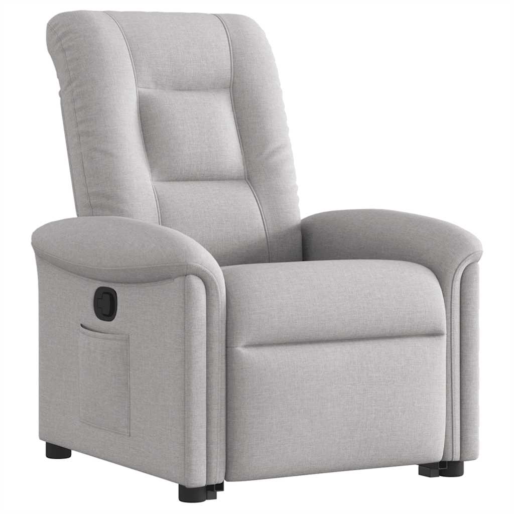 Fauteuil inclinable gris nuage tissu