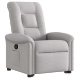 Fauteuil inclinable gris nuage tissu