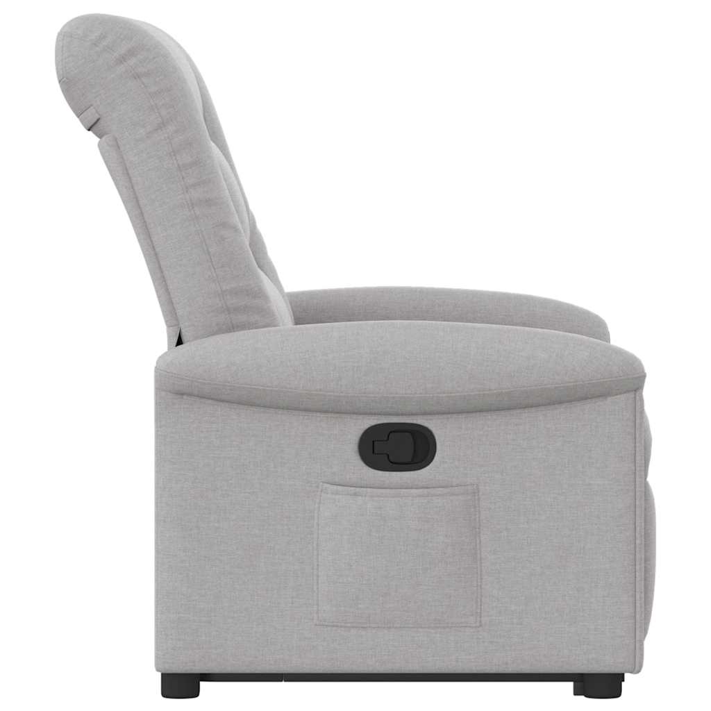 Fauteuil inclinable gris nuage tissu