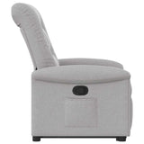 Fauteuil inclinable gris nuage tissu