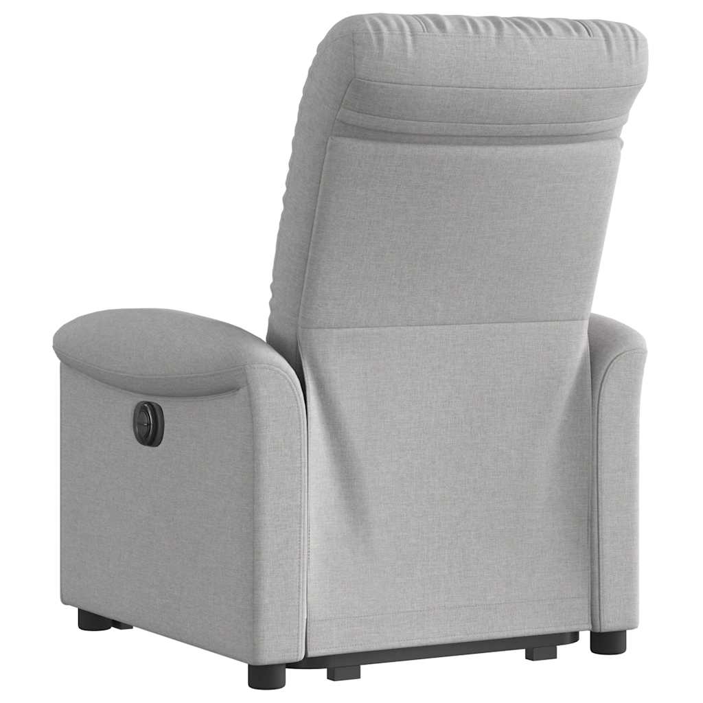 Fauteuil inclinable gris nuage tissu