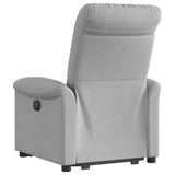 Fauteuil inclinable gris nuage tissu