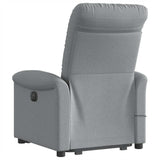Fauteuil de massage inclinable Gris clair Tissu