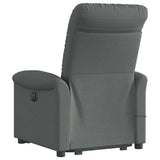 Fauteuil de massage inclinable Gris foncé Tissu