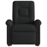 Fauteuil de massage inclinable Noir Tissu