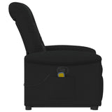 Fauteuil de massage inclinable Noir Tissu