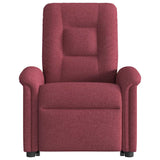 Fauteuil inclinable de massage Rouge bordeaux Tissu