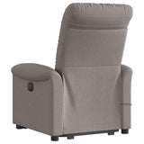 Fauteuil inclinable de massage Taupe Tissu