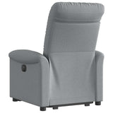 Fauteuil inclinable électrique gris clair tissu
