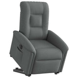 Fauteuil inclinable électrique gris foncé tissu