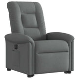 Fauteuil inclinable électrique gris foncé tissu