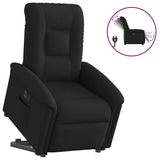 Fauteuil inclinable électrique noir tissu