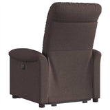 Fauteuil inclinable électrique marron foncé tissu