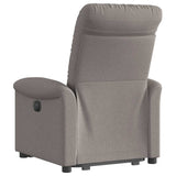 Fauteuil inclinable électrique taupe tissu