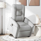 Fauteuil inclinable électrique gris nuage tissu