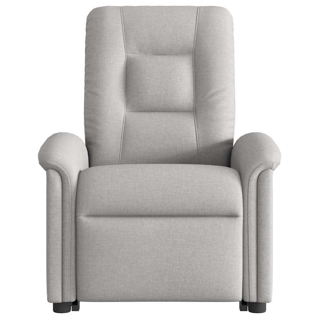 Fauteuil inclinable électrique gris nuage tissu