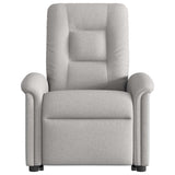 Fauteuil inclinable électrique gris nuage tissu