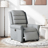 Fauteuil inclinable électrique Gris clair Tissu
