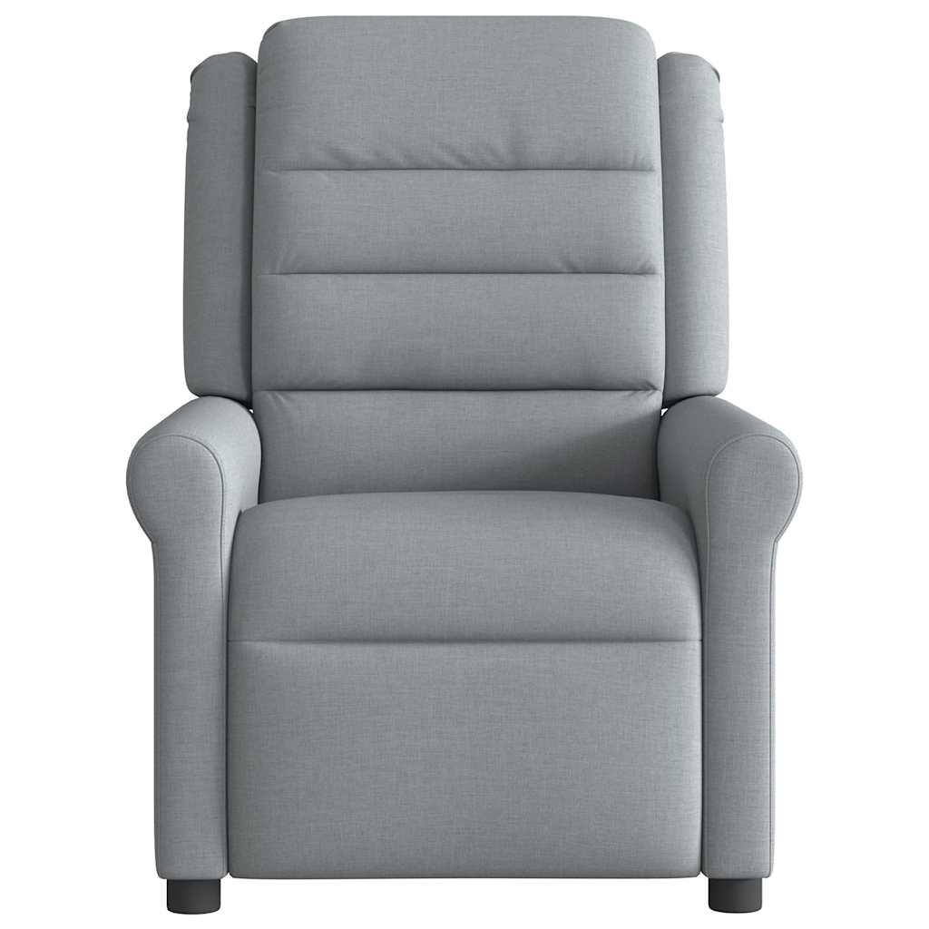 Fauteuil inclinable électrique Gris clair Tissu