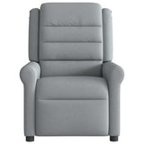 Fauteuil inclinable électrique Gris clair Tissu