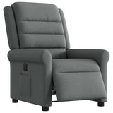 Fauteuil inclinable électrique Gris foncé Tissu