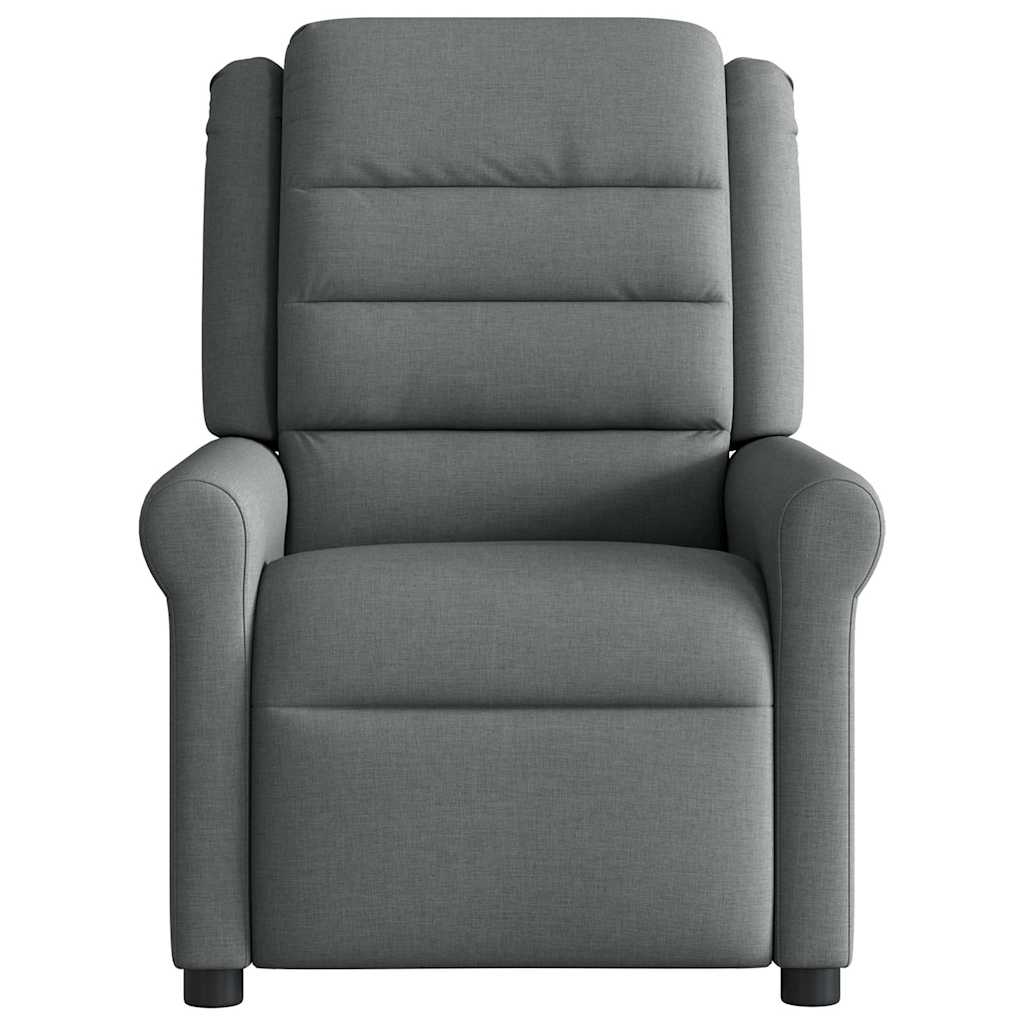 Fauteuil inclinable électrique Gris foncé Tissu