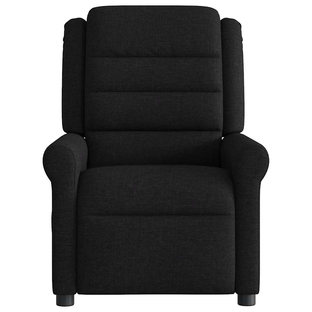 Fauteuil inclinable électrique Noir Tissu