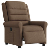 Fauteuil inclinable électrique Marron Tissu