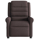 Fauteuil inclinable électrique Marron foncé Tissu
