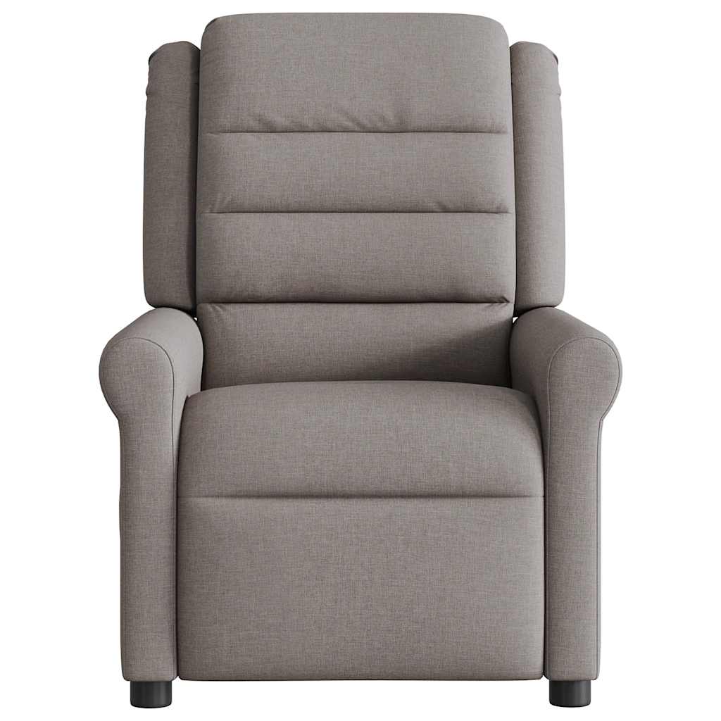 Fauteuil inclinable électrique Taupe Tissu