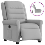 Fauteuil inclinable électrique gris nuage tissu