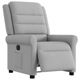Fauteuil inclinable électrique gris nuage tissu