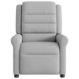 Fauteuil inclinable électrique gris nuage tissu