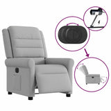 Fauteuil inclinable électrique gris nuage tissu