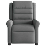 Fauteuil inclinable de massage électrique gris foncé tissu