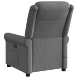 Fauteuil inclinable de massage électrique gris foncé tissu
