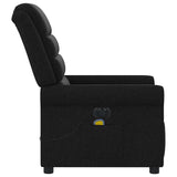 Fauteuil de massage inclinable électrique Noir Tissu