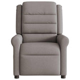Fauteuil de massage inclinable électrique Taupe Tissu