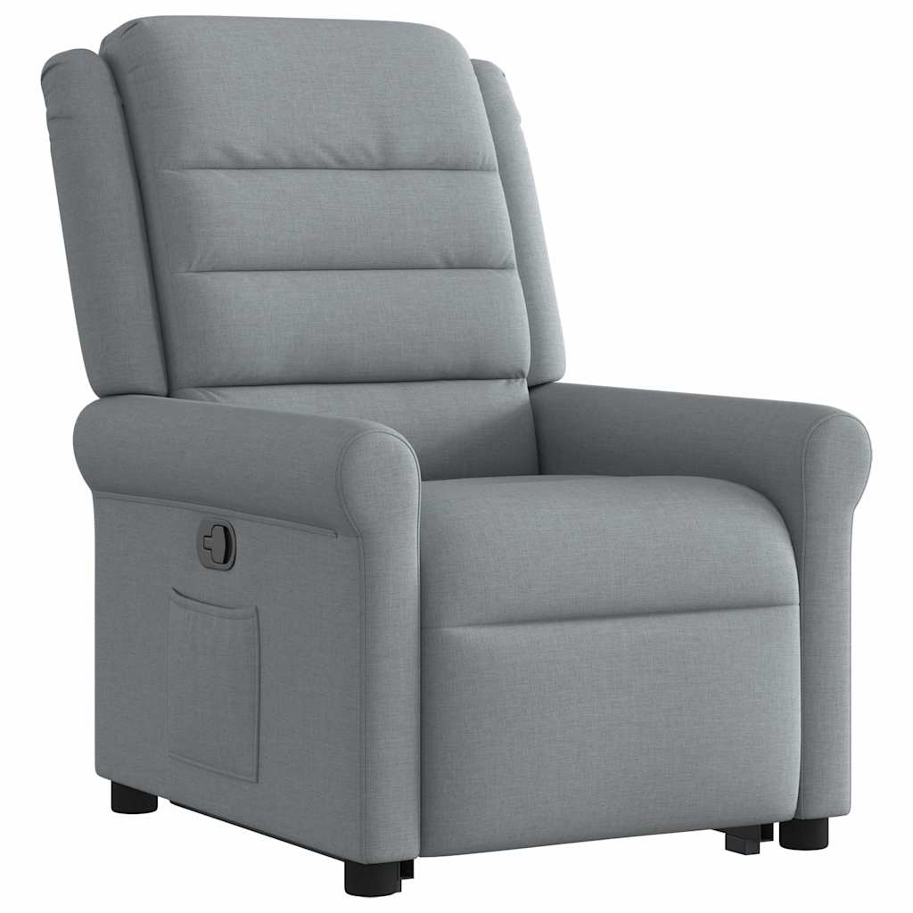 Fauteuil inclinable Gris clair Tissu