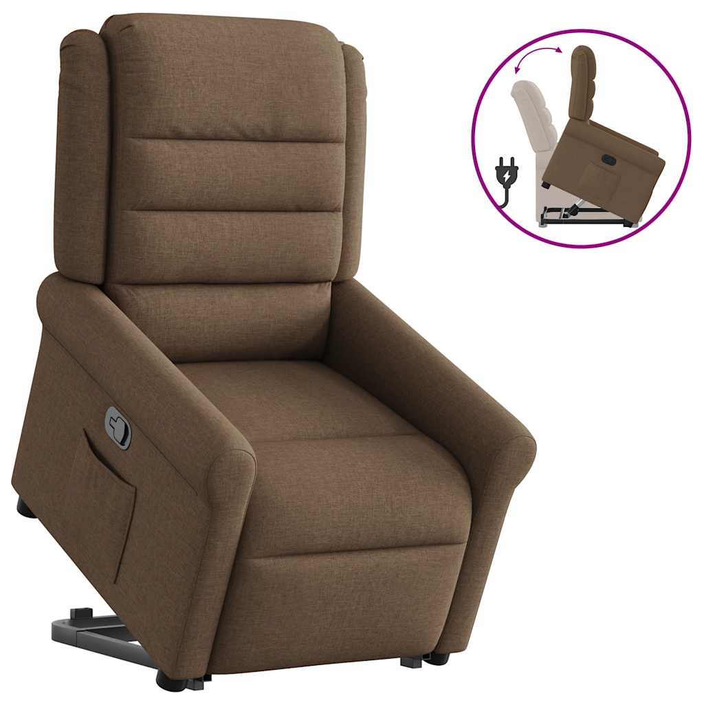 Fauteuil inclinable Marron Tissu