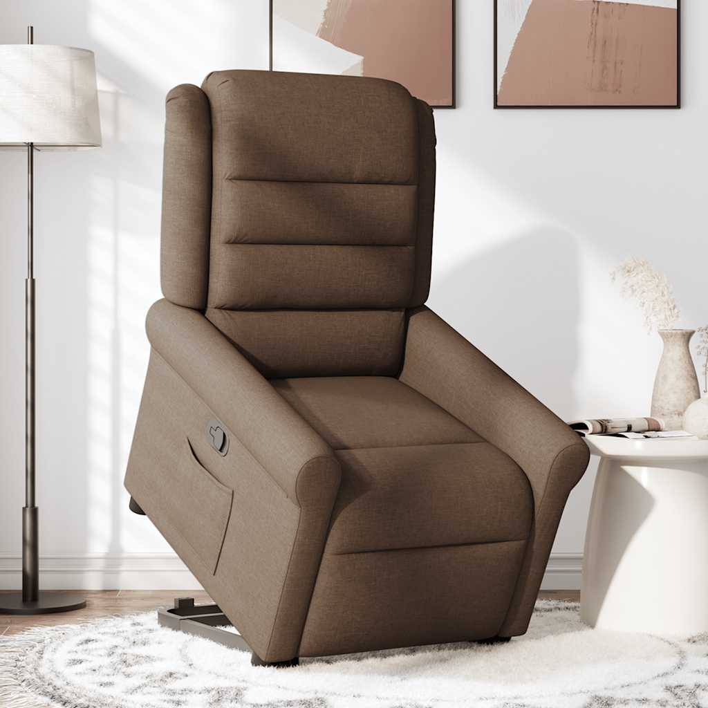 Fauteuil inclinable Marron Tissu