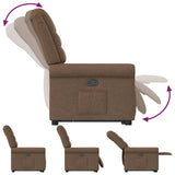 Fauteuil inclinable Marron Tissu