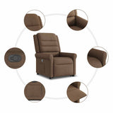 Fauteuil inclinable Marron Tissu