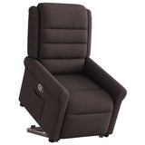 Fauteuil inclinable marron foncé tissu