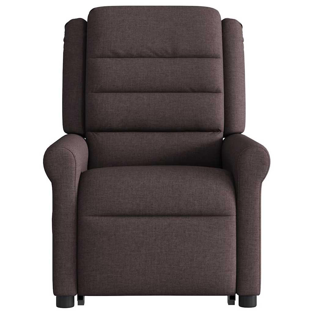 Fauteuil inclinable marron foncé tissu