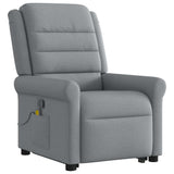 Fauteuil de massage inclinable Gris clair Tissu
